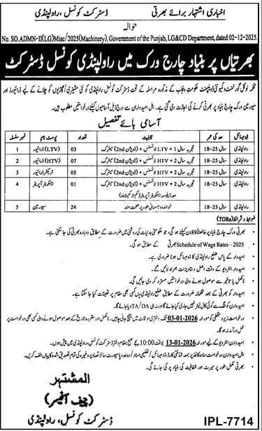Lahore Parking Company Jobs 2026 – Parking Control Staff Vacancies